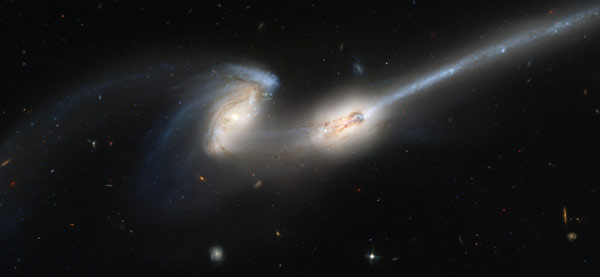 colliding galaxies