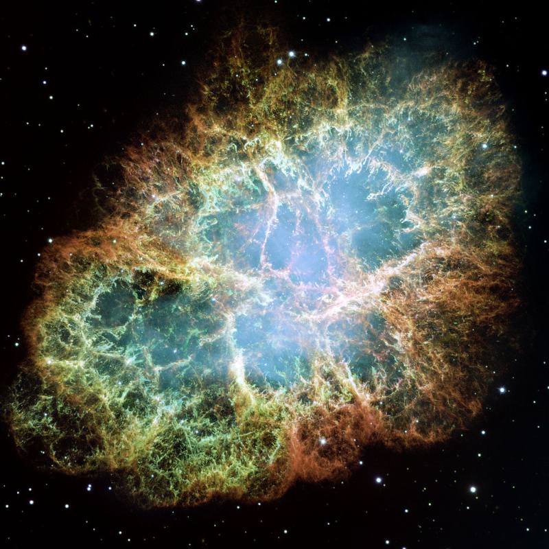 Крабовидная туманность- остаток сверхновой SN 1054