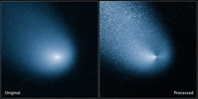 Комета С 2013/А (снимок сделан телескопом Хаббл 11.03.2014).
