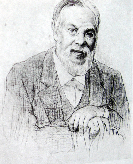П.П. Кончаловский. Сергей Петрович Боткин. Карандаш. 1900 г.