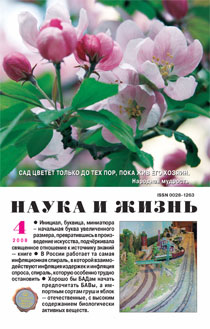 Обложка журнала «Наука и жизнь» №4 за 2008 г.