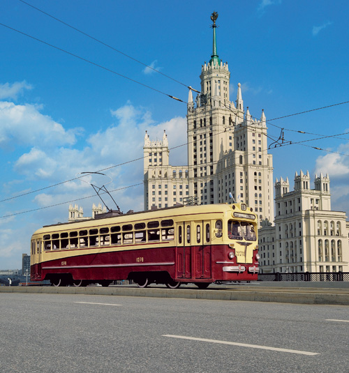 На празднике московского трамвая