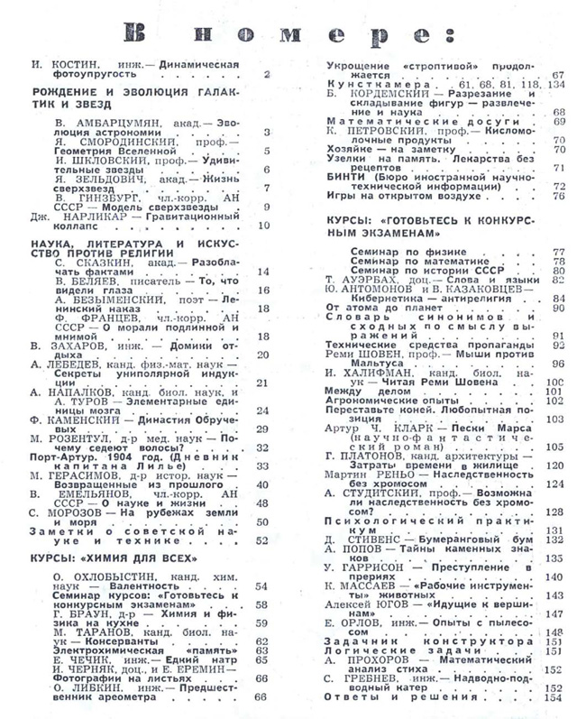 Содержание № 6, 1964