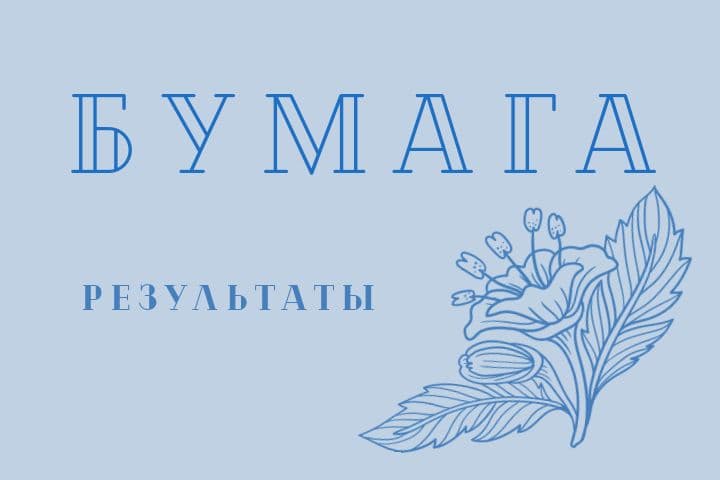 Результаты Бумажной (Литературной) игры интеллектуального триатлона