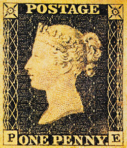 Первая почтовая марка
