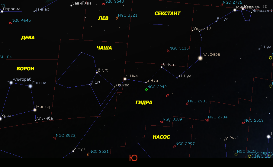 Нижегородские созвездия. Секстант Созвездие схема. Созвездие Октант. Весенние созвездия гидра. Созвездие секстант Легенда.