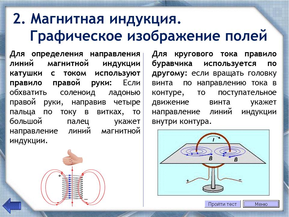 Как определить направление прямого тока