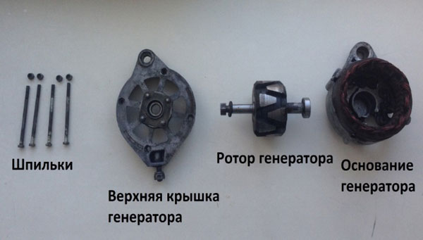 Рис.2. Детали и узлы генератора.